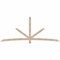 Ekena Millwork Alberta Smooth Timber Gable Bracket, Douglas Fir, 108"W x 45"H x 3 1/2"D x 3 1/2"F, 10/12 Pitch GBW108X45X0404ALB00SDF - alternate 1